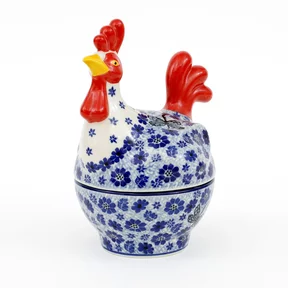 Pojemnik kogut D61 h-20,5 cm <br> 1443X Ważka w kwiatach